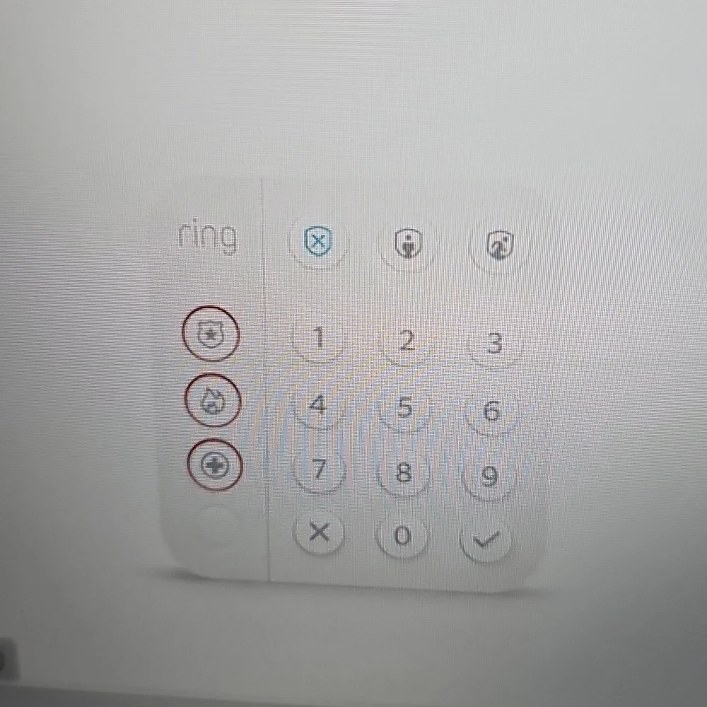New In Box Ring Alarm Keypad 2nd Gen Emergency Response with White Finish